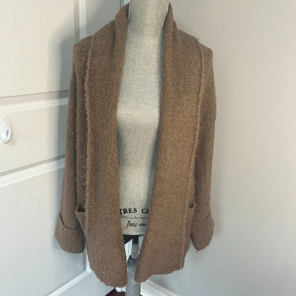 Abercrombie and Fitch Brown Open Front Cardigan Size S/M EUC - Picture 1 of 2